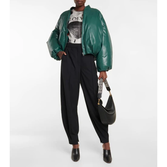 Loewe Padded Leather Bomber Jacket