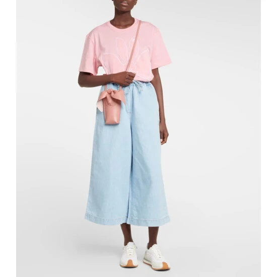 Loewe Embroidered Cotton Jersey T-shirt