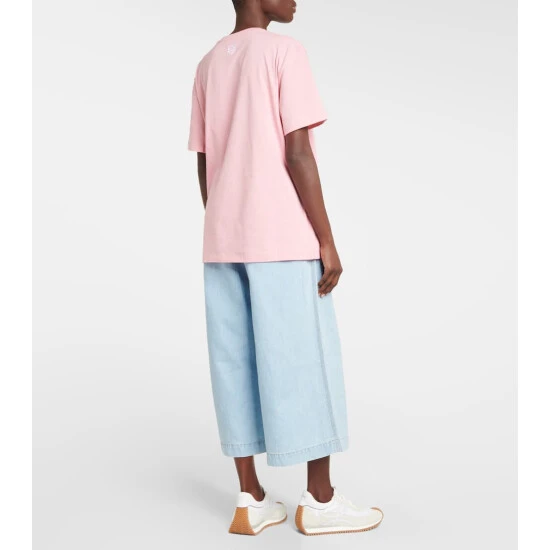 Loewe Embroidered Cotton Jersey T-shirt - Image 2