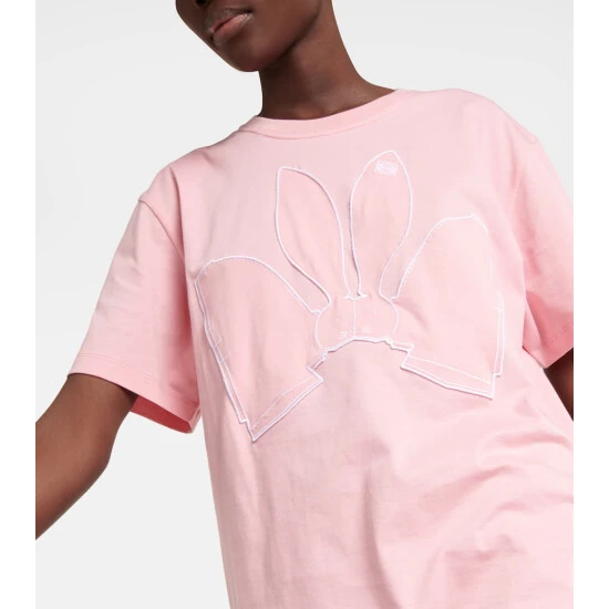 Loewe Embroidered Cotton Jersey T-shirt - Image 3