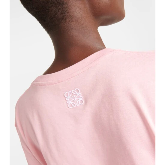 Loewe Embroidered Cotton Jersey T-shirt - Image 5