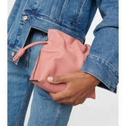 Loewe Flamenco Mini Leather Clutch
