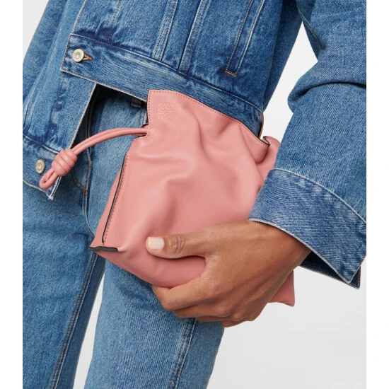 Loewe Flamenco Mini Leather Clutch