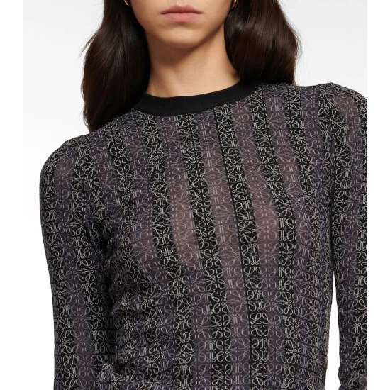 Loewe Anagram Jacquard Striped Top - Image 4