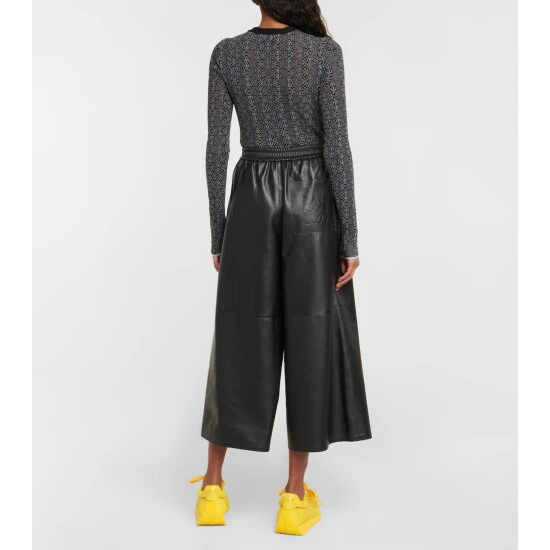 Loewe Leather Cropped Pants - Image 2