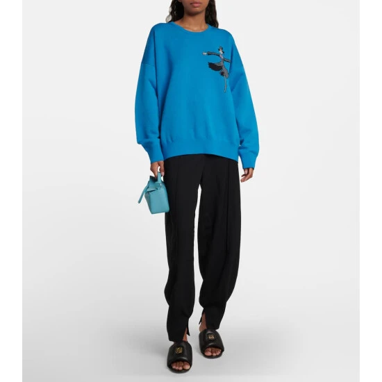 Loewe Anagram Padded Leather Mules