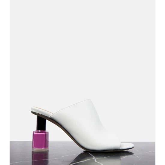 Loewe Nail Polish Leather Mules - Image 5