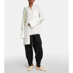 Loewe Anagram Asymmetric Silk Shirt