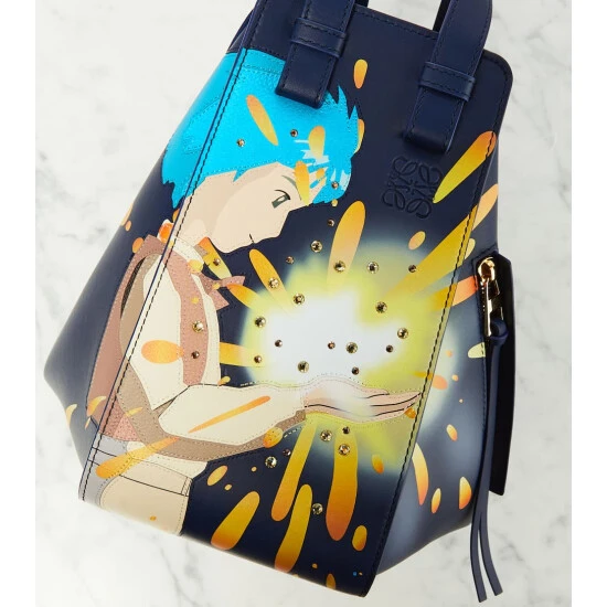 Loewe X Howl's Moving Castle Howl Hammock Small Leather Shoulder Bag - Image 5