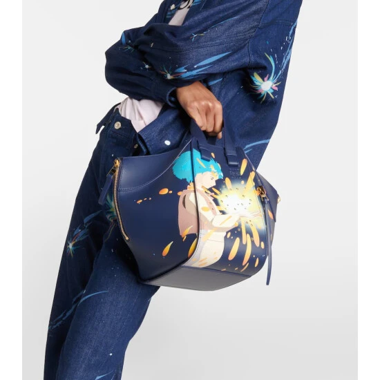 Loewe X Howl's Moving Castle Howl Hammock Small Leather Shoulder Bag - Image 6