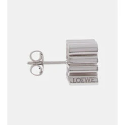 Loewe Anagram Sterling Silver Stud Earrings
