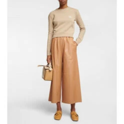 Loewe Anagram Cropped Wool Sweater