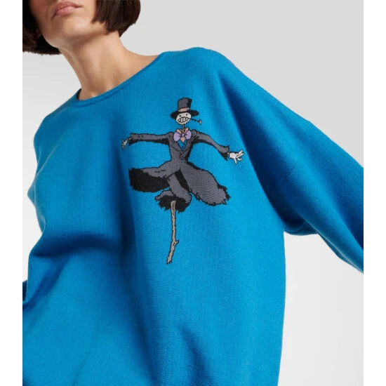 Loewe X Howl's Moving Castle Turnip Head Wool Sweatshirt - Image 2