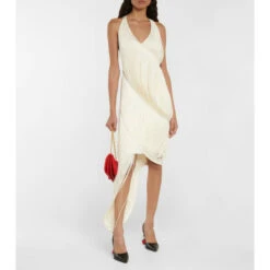 Loewe Rose-heeled Leather Slingback Pumps