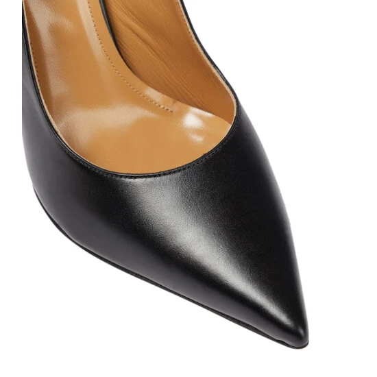 Loewe Rose-heeled Leather Slingback Pumps - Image 5